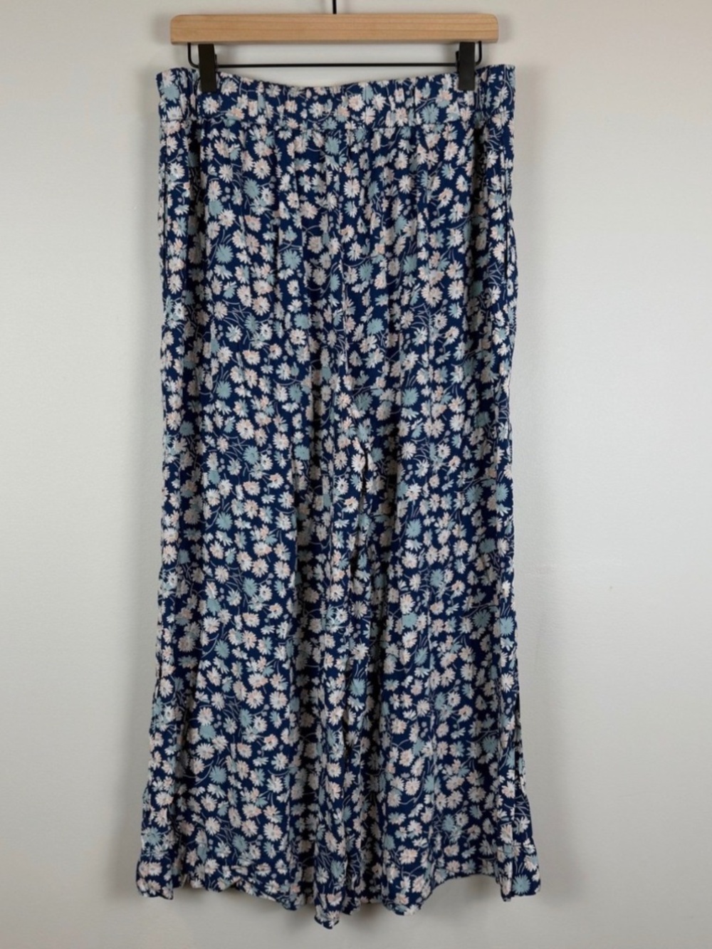 Madewell Huston French Floral Print Pull on Crop Pants NEW Size Large NWT